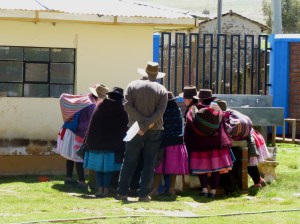 Steve overlooking womens' group (Castillapata)